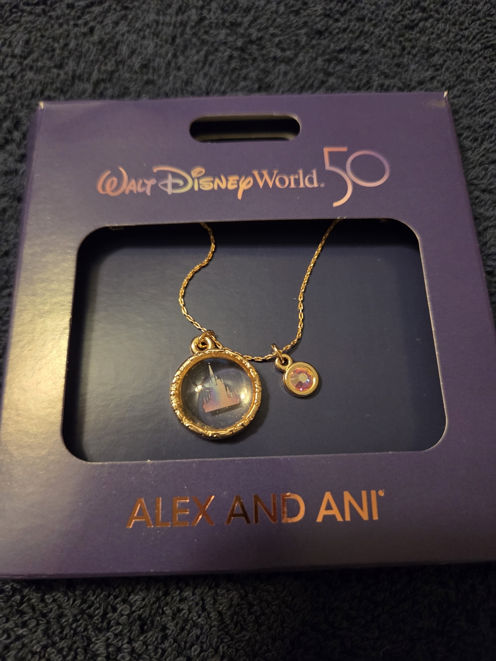 Alex and Ani Walt Disney World 50th Anniversary Necklace